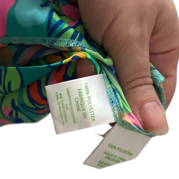 Lilly Pulitzer floral Silky "Deana" Romper in 'Hot Spot' -Small - Picture 5 of 5